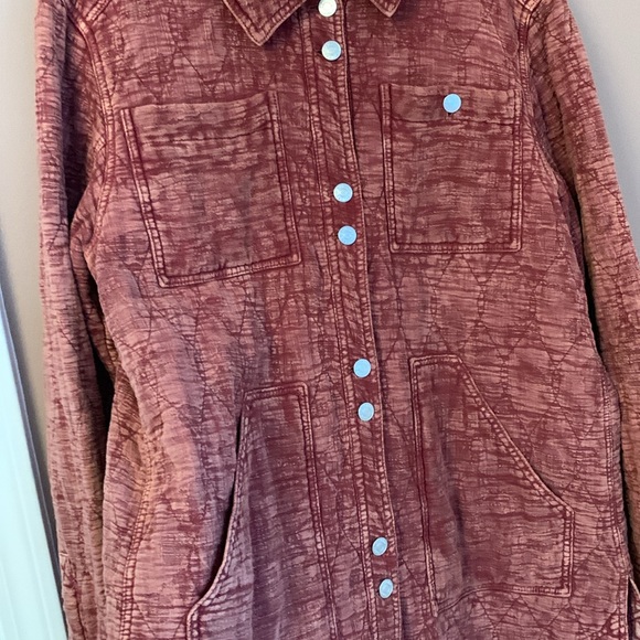 Anthropologie Pilcro The Fielder Quilted Shirt Jacket Relaxed Casual Size XL - Picture 7 of 14
